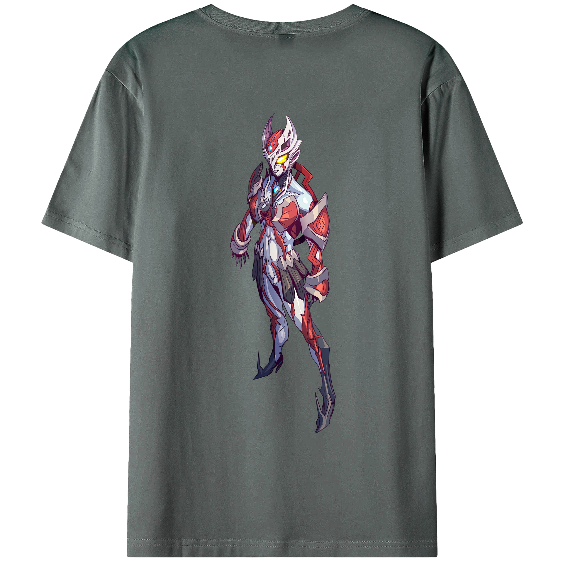 （画像用） ウルトラマン Ultraman 綿100％ メンズ半袖Tシャツ（バックプリント） 通気性